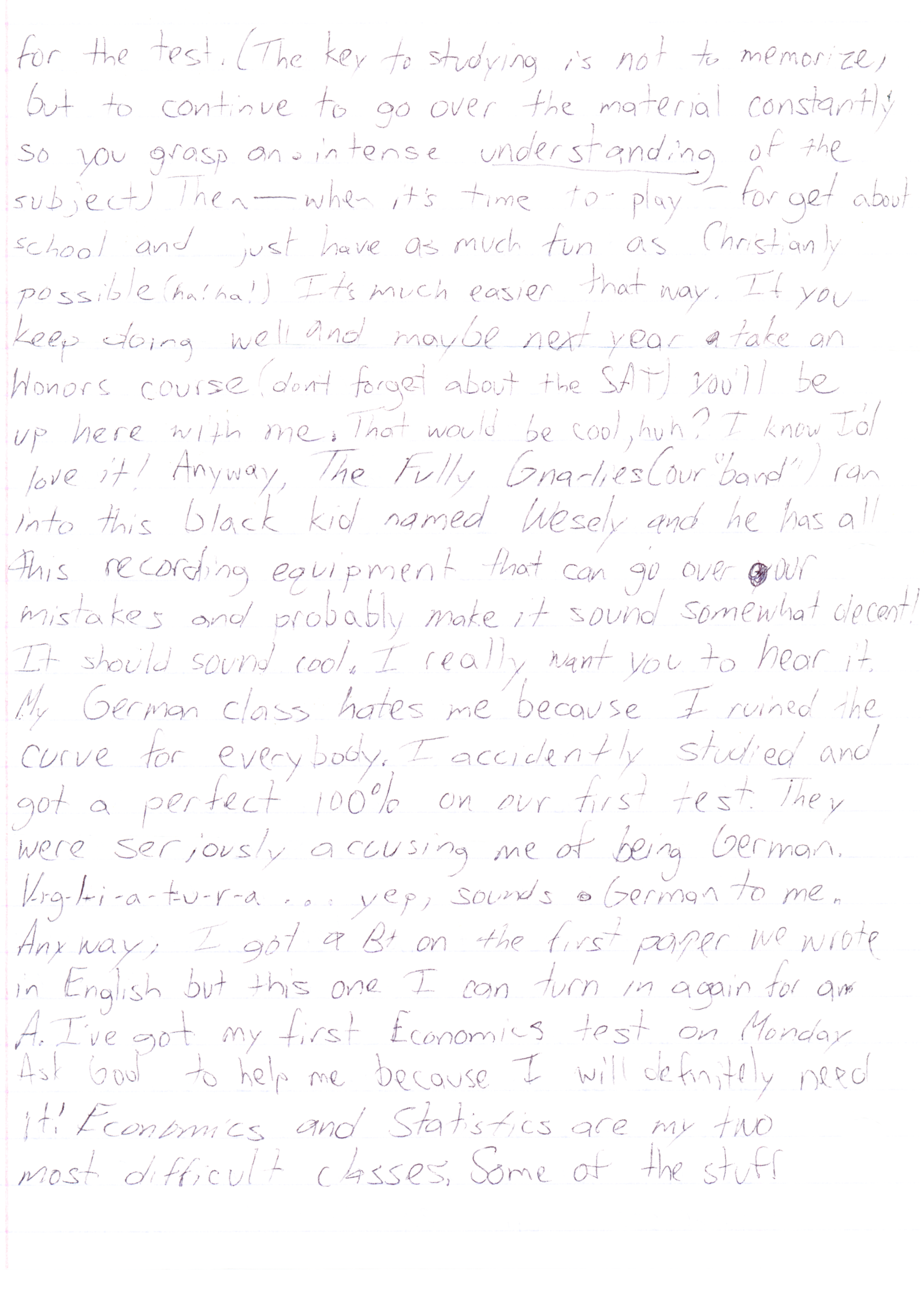 “If Bill or Travis Aren’t Around Then It Gets Pretty Lonely”: Jack Vigliatura’s Letter Home, September 13, 1991